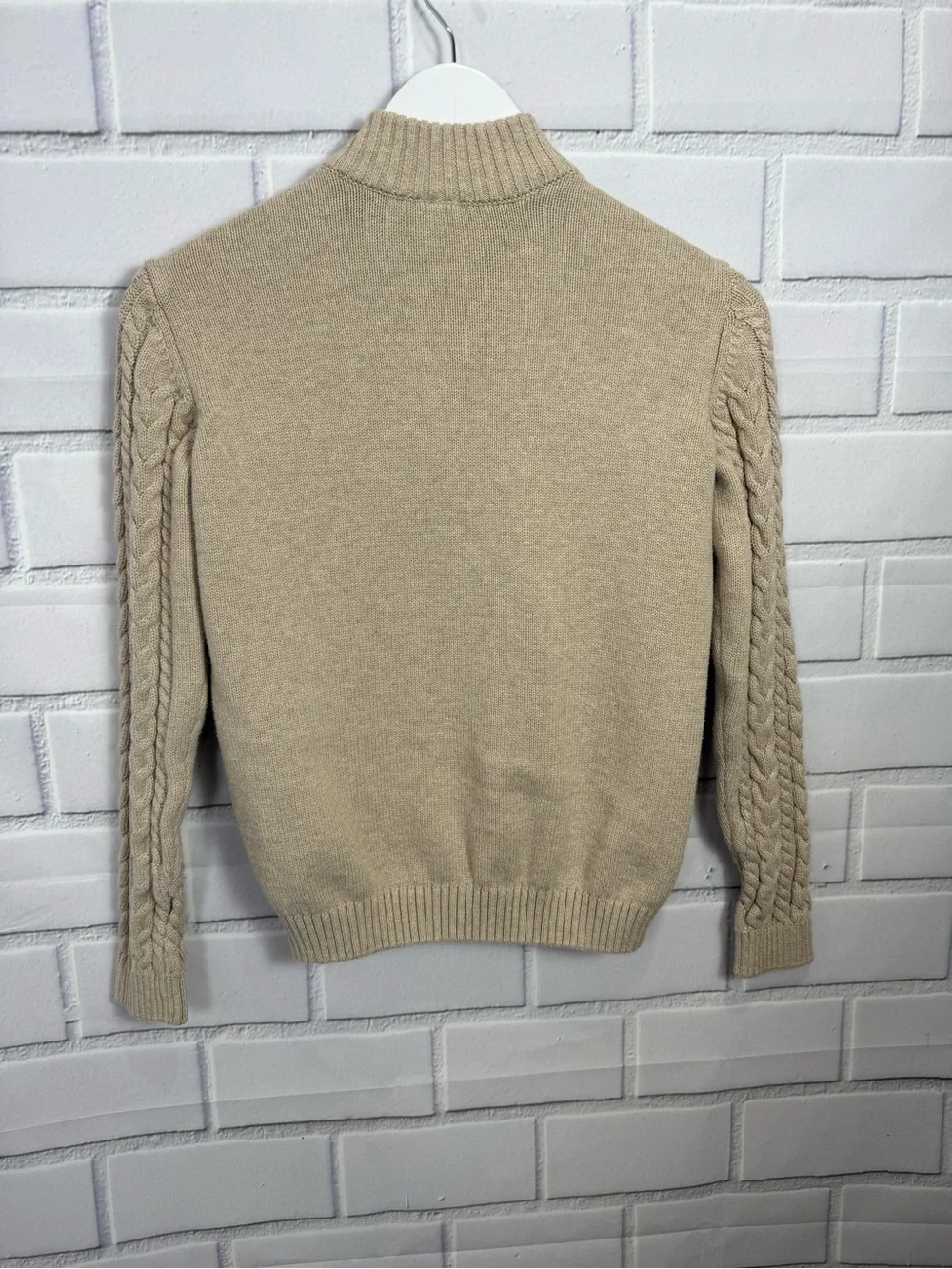 Gymboree Boys Cable Knit beige/tan Sweater – Size 12
